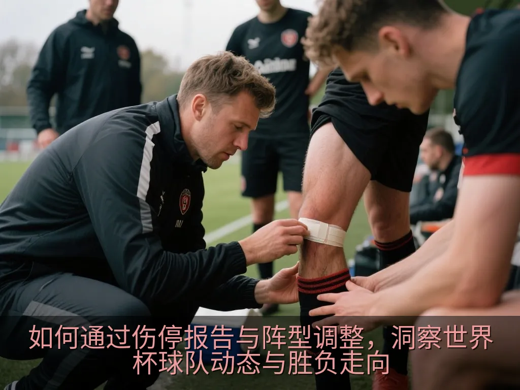 足球场边的医疗箱与记录球员状态的战术夹板